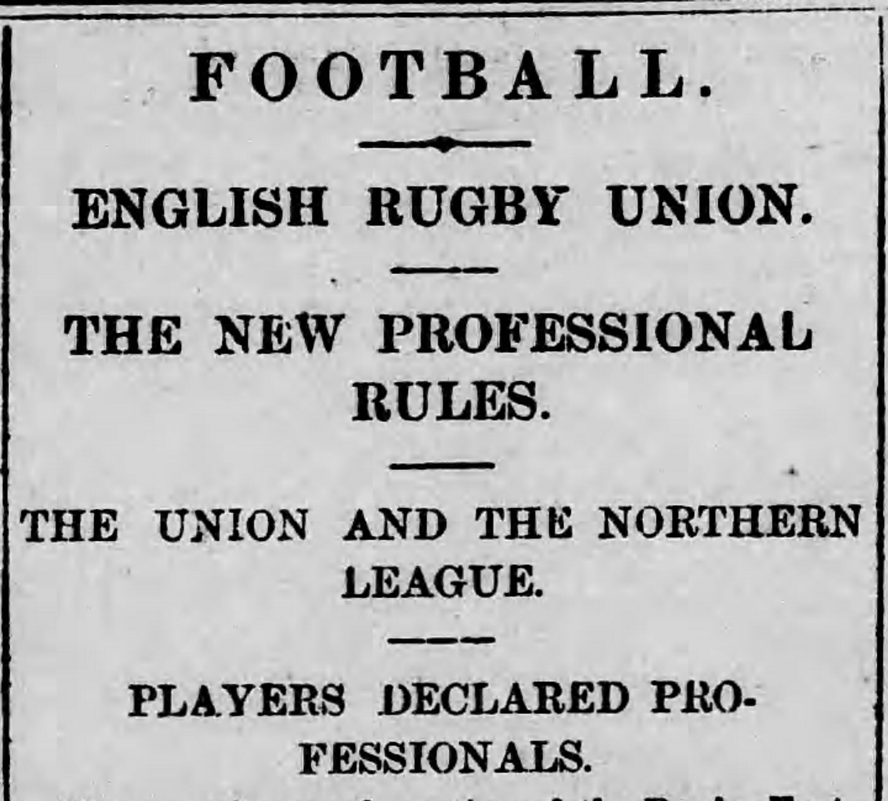 Why (Some) Northerners Play Rugby League